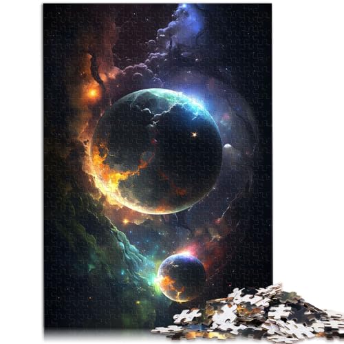 Puzzle für Erwachsene 1000 Teile Farben der Galaxie Schwieriges und herausforderndes Lernspiel für Geburtstag Weihnachten 50x75cm von BBVNFLIR