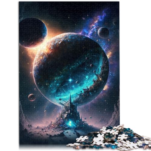 Puzzle für Erwachsene 1000 Teile Farben des Weltraums Lernpuzzle Heimkunstdekor für Teenager ab 14 Jahren 26x38cm von BBVNFLIR