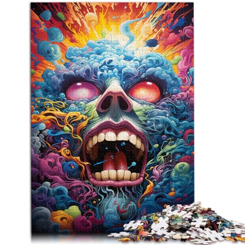 Puzzle für Erwachsene 1000 Teile Farbmalerei-Monster schwieriges und herausforderndes Spiel und Familienspiel für Teenager ab 14 Jahren 26x38cm von BBVNFLIR