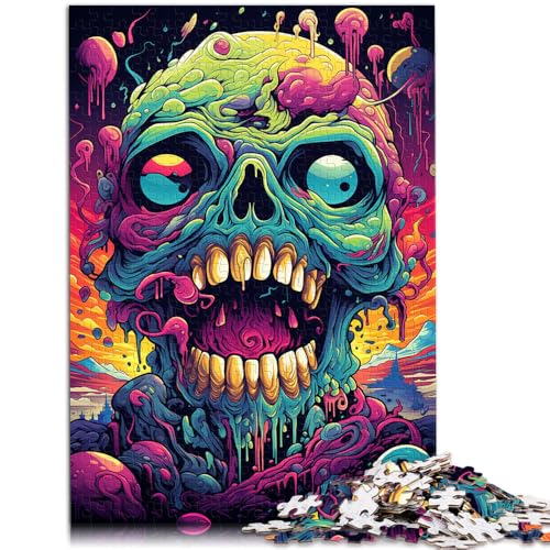Puzzle für Erwachsene 1000 Teile Farbmalerei Totenkopf-Muster Zusammenbau Wanddekoration einzigartige Geburtstags 26x38cm Puzzle für Erwachsene 1000 Teile Farbmalerei Totenkopf-Muster Zusammenbau Wanddekoration einzigartige Geburtstags 26x38cm von BBVNFLIR