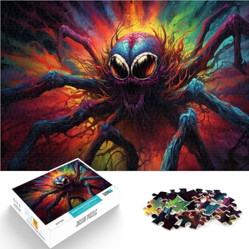 Puzzle für Erwachsene 1000 Teile Farbspinne Anspruchsvolles Spiel Geschenke ganze Familie 26x38cm von BBVNFLIR