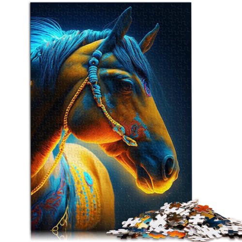 Puzzle für Erwachsene 1000 Teile Feuerpferde Spielzeug Denkspiel ganze Familie für Teenager ab 14 Jahren 26x38cm Puzzle für Erwachsene 1000 Teile Feuerpferde Spielzeug Denkspiel ganze Familie für Teenager ab 14 Jahren 26x38cm von BBVNFLIR