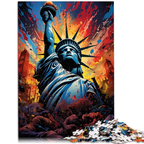 Puzzle für Erwachsene 1000 Teile Freiheitsstatue Lernspiel Herausforderungsspielzeug für Teenager ab 14 Jahren 26x38cm Puzzle für Erwachsene 1000 Teile Freiheitsstatue Lernspiel Herausforderungsspielzeug für Teenager ab 14 Jahren 26x38cm von BBVNFLIR