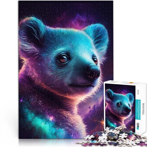 Puzzle für Erwachsene 1000 Teile Galaxie-Tier Koala Lernspiele Heimdekoration Puzzle Geburtstagsgeschenk für 14-Jährige 26x38cm Puzzle für Erwachsene 1000 Teile Galaxie-Tier Koala Lernspiele Heimdekoration Puzzle Geburtstagsgeschenk für 14-Jährige 26x38cm von BBVNFLIR