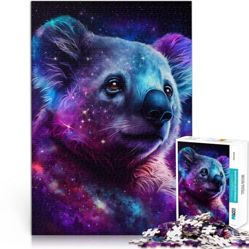 Puzzle für Erwachsene 1000 Teile Galaxie-Tier-Koala-Quizspiel Stressabbau schwierige Herausforderung für Teenager ab 14 Jahren 50x75cm von BBVNFLIR