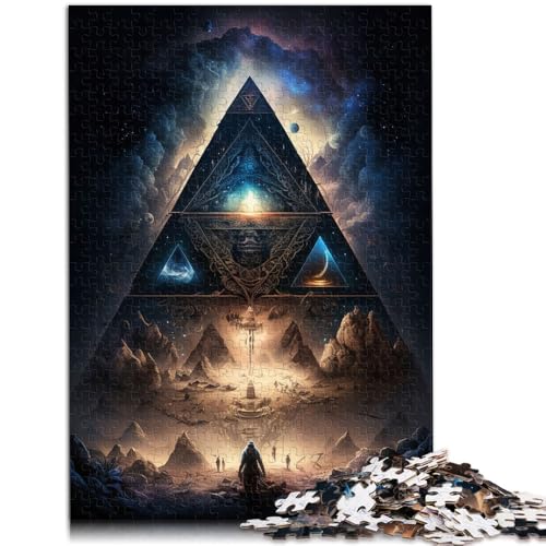 Puzzle für Erwachsene 1000 Teile Geheimnisse der Pyramide Puzzle für Lernspiel Herausforderung Spielzeug Stressabbau 26x38cm von BBVNFLIR