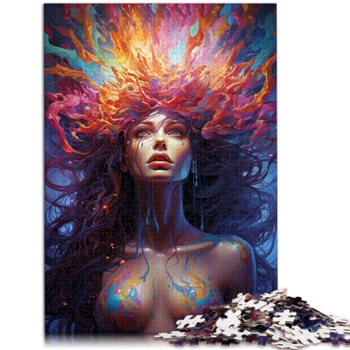 Puzzle für Erwachsene 1000 Teile Gemälde Mädchen Spiel Spielzeug ganze Familie 26x38cm von BBVNFLIR