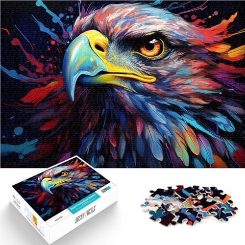 Puzzle für Erwachsene 1000 Teile Gemälde eines Adlers Spiele Spielzeug Geschenk Lernspiel zum Geburtstag Weihnachten für 14-Jährige 26x38cm von BBVNFLIR