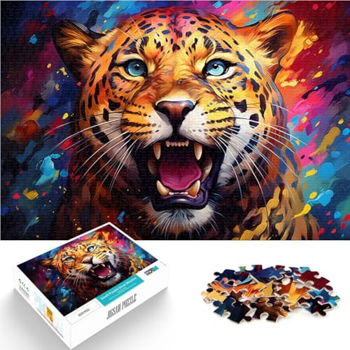 Puzzle für Erwachsene 1000 Teile Gepardenmalerei Lernspielzeug Familienspiele Geburtstagsgeschenk für Teenager ab 14 Jahren 26x38cm Puzzle für Erwachsene 1000 Teile Gepardenmalerei Lernspielzeug Familienspiele Geburtstagsgeschenk für Teenager ab 14 Jahren 26x38cm von BBVNFLIR