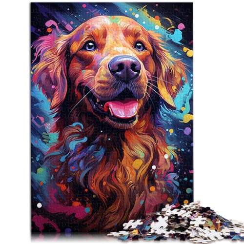 Puzzle für Erwachsene 1000 Teile Golden Retriever-Hund Spielzeug Denkspiel Lernspiel für Geburtstag Weihnachten für Kinder ab 14 Jahren 26x38cm Puzzle für Erwachsene 1000 Teile Golden Retriever-Hund Spielzeug Denkspiel Lernspiel für Geburtstag Weihnachten für Kinder ab 14 Jahren 26x38cm von BBVNFLIR
