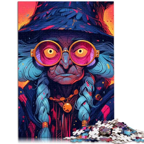 Puzzle für Erwachsene 1000 Teile Hexe Heimdekoration Puzzle Spielzeug ganze Familie für 14-Jährige 50x75cm von BBVNFLIR