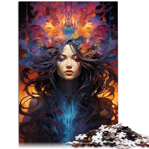 Puzzle für Erwachsene 1000 Teile Hexe Lernspiele für Zuhause DIY-Spielzeug Lernspiel für Geburtstag Weihnachten geeignet für und Jugendliche ab 14 Jahren 26x38cm von BBVNFLIR