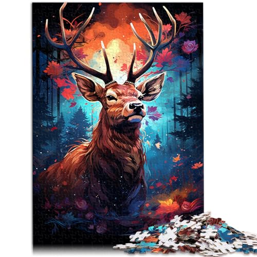 Puzzle für Erwachsene 1000 Teile Hirschtier-Spielzeug Denkspiel anspruchsvoll Aber unterhaltsam und humorvoll für Teenager ab 14 Jahren 26x38cm von BBVNFLIR