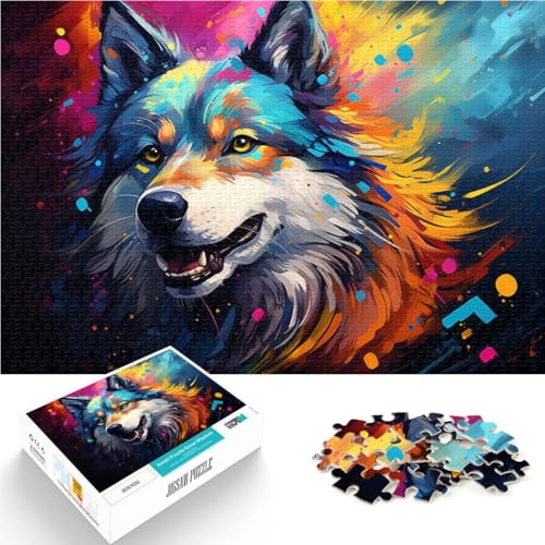 Puzzle für Erwachsene 1000 Teile Husky-Mal-Puzzlespiel Stressabbau Staycation Zeitvertreib für Teenager ab 14 Jahren 50x75cm Puzzle für Erwachsene 1000 Teile Husky-Mal-Puzzlespiel Stressabbau Staycation Zeitvertreib für Teenager ab 14 Jahren 50x75cm von BBVNFLIR