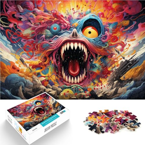 Puzzle für Erwachsene 1000 Teile Japanisches Farbmonster-Spielzeug Denkspiel Lernspiel für Geburtstag Weihnachten 26x38cm Puzzle für Erwachsene 1000 Teile Japanisches Farbmonster-Spielzeug Denkspiel Lernspiel für Geburtstag Weihnachten 26x38cm von BBVNFLIR