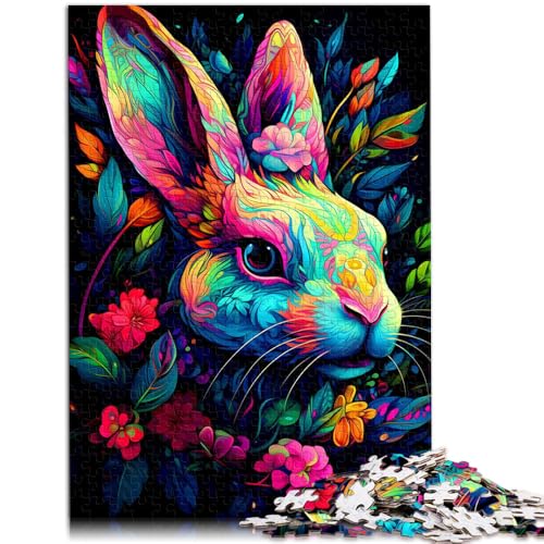 Puzzle für Erwachsene 1000 Teile Kaninchen-Lernpuzzle einzigartige Heimdekoration und Geschenke für Teenager ab 14 Jahren 26x38cm von BBVNFLIR