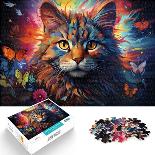Puzzle für Erwachsene 1000 Teile Katze das Puzzle jedes Teil ist einzigartig – anspruchsvolles Familienspiel geeignet für Jugendliche ab 14 Jahren 26x38cm Puzzle für Erwachsene 1000 Teile Katze das Puzzle jedes Teil ist einzigartig – anspruchsvolles Familienspiel geeignet für Jugendliche ab 14 Jahren 26x38cm von BBVNFLIR