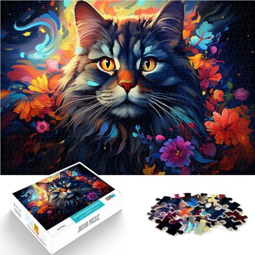 Puzzle für Erwachsene 1000 Teile Katzen und Blumen Entspannungsspiele Stressabbau Schwierige Herausforderung Geeignet für und Jugendliche ab 14 Jahren 26x38cm Puzzle für Erwachsene 1000 Teile Katzen und Blumen Entspannungsspiele Stressabbau Schwierige Herausforderung Geeignet für und Jugendliche ab 14 Jahren 26x38cm von BBVNFLIR