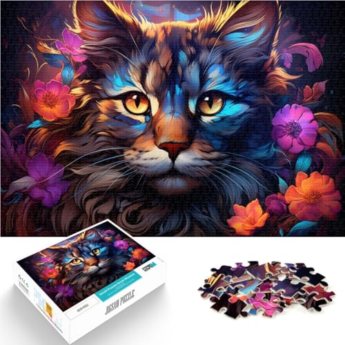 Puzzle für Erwachsene 1000 Teile Katzen und Blumen Spielzeug Denkspiel ganze Familie 26x38cm Puzzle für Erwachsene 1000 Teile Katzen und Blumen Spielzeug Denkspiel ganze Familie 26x38cm von BBVNFLIR
