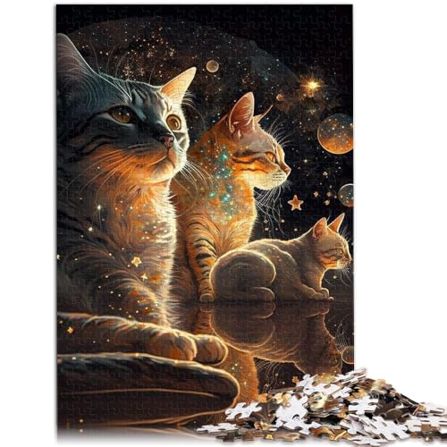 Puzzle für Erwachsene 1000 Teile Katzenspielzeug Denkspiel jedes Teil ist einzigartig – anspruchsvolles Familienspiel für Teenager ab 14 Jahren 26x38cm von BBVNFLIR