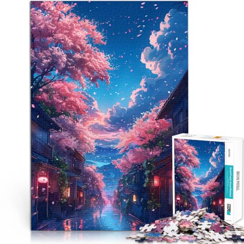 Puzzle für Erwachsene 1000 Teile Kirschblüte Lernspielzeug Geburtstagsgeschenk Geschenke für Teenager ab 14 Jahren 50x75cm von BBVNFLIR