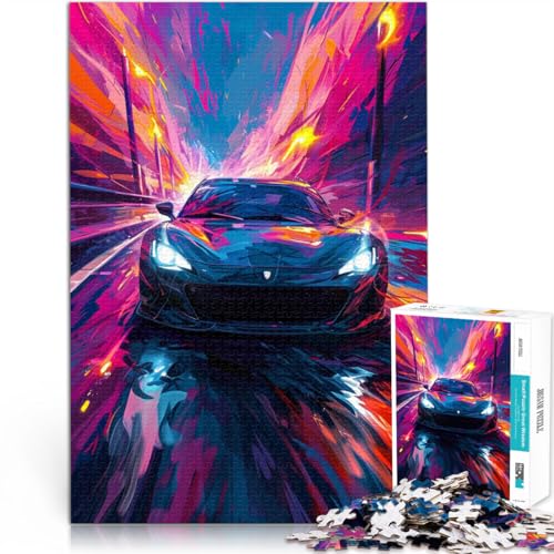 Puzzle für Erwachsene 1000 Teile Klassische Sportwagen anspruchsvolles Spiel ganze Familie 26x38cm von BBVNFLIR