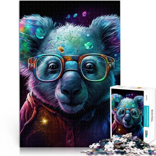 Puzzle für Erwachsene 1000 Teile Koala mit Brille Quizspiel Stressabbau schwierige Herausforderung für Teenager ab 14 Jahren 26x38cm Puzzle für Erwachsene 1000 Teile Koala mit Brille Quizspiel Stressabbau schwierige Herausforderung für Teenager ab 14 Jahren 26x38cm von BBVNFLIR