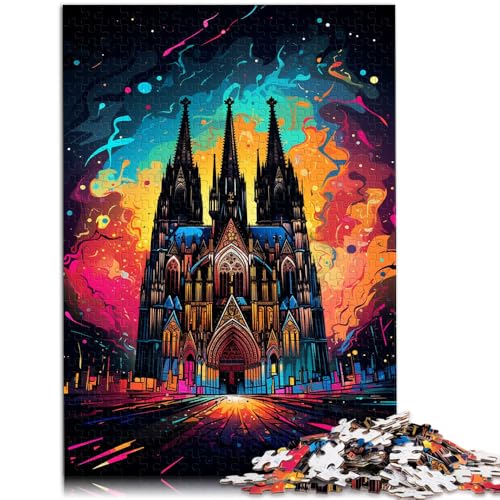 Puzzle für Erwachsene 1000 Teile Kölner Dom Lernspielzeug EIN Kunstwerk für Jugendliche ab 14 Jahren 50x75cm von BBVNFLIR