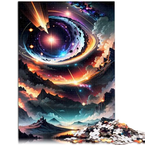 Puzzle für Erwachsene 1000 Teile Kosmos-Berglandschaft Denksportaufgabe Stressabbau für Teenager ab 14 Jahren 50x75cm von BBVNFLIR