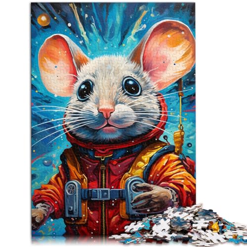 Puzzle für Erwachsene 1000 Teile Kunst Tiermaus Lernpuzzle Heimkunstdekor für Teenager ab 14 Jahren 26x38cm von BBVNFLIR