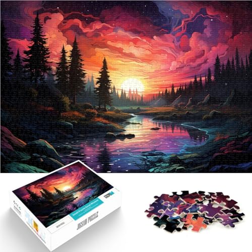 Puzzle für Erwachsene 1000 Teile Landschaftspuzzle Lernspiel Herausforderung Spielzeug Analyse und Logik für Teenager ab 14 Jahren 50x75cm von BBVNFLIR