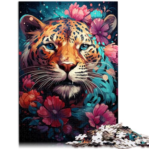 Puzzle für Erwachsene 1000 Teile Leopard Lernspiele Heimdekoration Puzzle zum Stressabbau für Teenager ab 14 Jahren 26x38cm von BBVNFLIR