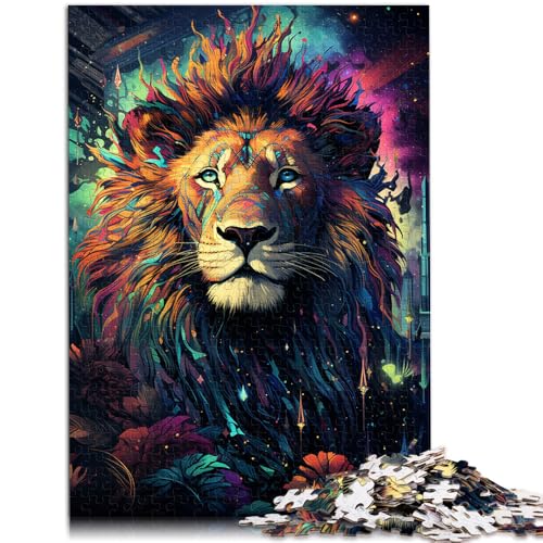 Puzzle für Erwachsene 1000 Teile Löwe Lernspiele für Zuhause DIY-Spielzeug Wanddekoration einzigartige Geburtstags 50x75cm von BBVNFLIR