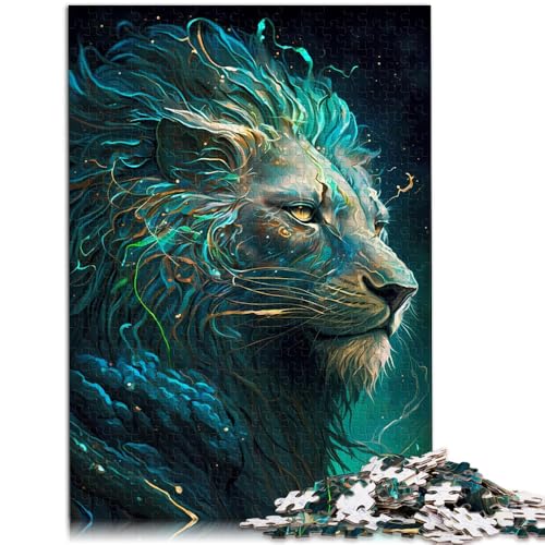 Puzzle für Erwachsene 1000 Teile Löwe fantasievolles Lernpuzzle Geburtstagsgeschenk für Teenager ab 14 Jahren 50x75cm von BBVNFLIR