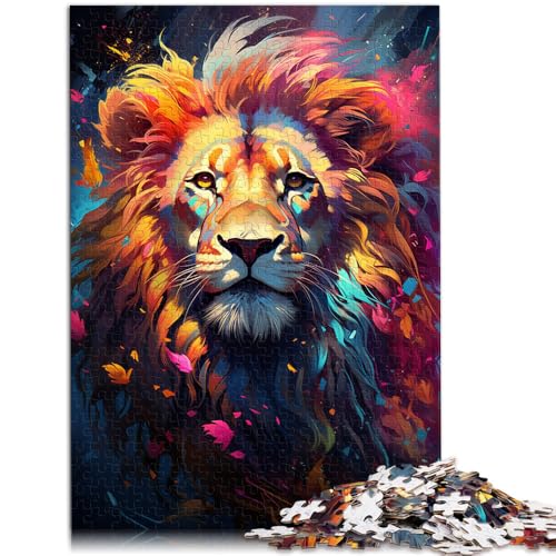 Puzzle für Erwachsene 1000 Teile Löwen-Puzzle Geschenke jedes Teil ist einzigartig – anspruchsvolles Familienspiel für Teenager ab 14 Jahren 26x38cm von BBVNFLIR
