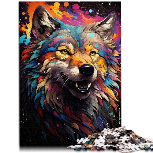 Puzzle für Erwachsene 1000 Teile Malen Farbe Wolf Stressabbau herausfordernd zu vervollständigen Aber lustig und humorvoll 26x38cm Puzzle für Erwachsene 1000 Teile Malen Farbe Wolf Stressabbau herausfordernd zu vervollständigen Aber lustig und humorvoll 26x38cm von BBVNFLIR