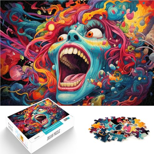 Puzzle für Erwachsene 1000 Teile Monster Denkspiel Spaß bei Aktivitäten zu Hause Geburtstagsgeschenk Reisegeschenk 26x38cm von BBVNFLIR