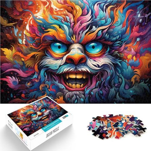 Puzzle für Erwachsene 1000 Teile Monstermalerei anspruchsvolles Spiel Geschenke Geburtstagsgeschenk Wandkunst für Teenager ab 14 Jahren 50x75cm von BBVNFLIR