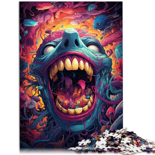 Puzzle für Erwachsene 1000 Teile Monstermuster-Zusammenbau Jedes Teil ist einzigartig – anspruchsvolles Familienspiel für Teenager ab 14 Jahren 26x38cm von BBVNFLIR