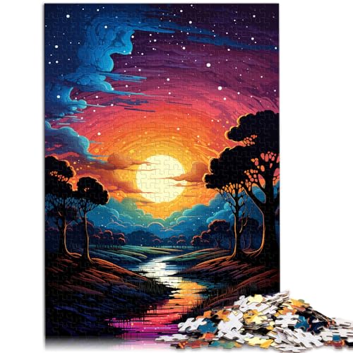 Puzzle für Erwachsene 1000 Teile Nachthimmel Sternenhimmel Spielzeug Lernspiele Stressabbau Kunstwerk Geschenk für Teenager ab 14 Jahren 26x38cm von BBVNFLIR