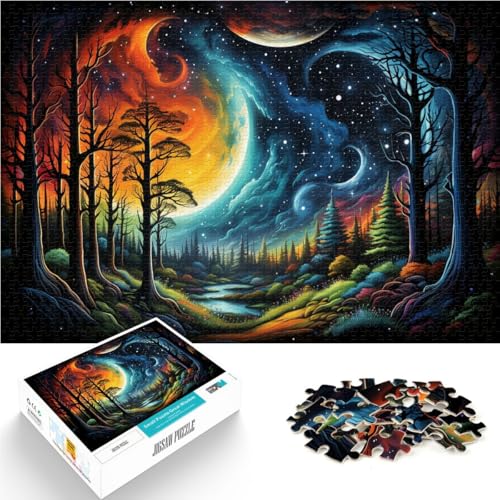 Puzzle für Erwachsene 1000 Teile Nachtszene Heimdekoration Puzzlespielzeug Lernspiel zum Geburtstag Weihnachten für 14-Jährige 50x75cm Puzzle für Erwachsene 1000 Teile Nachtszene Heimdekoration Puzzlespielzeug Lernspiel zum Geburtstag Weihnachten für 14-Jährige 50x75cm von BBVNFLIR
