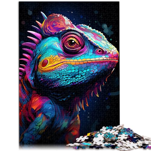 Puzzle für Erwachsene 1000 Teile Neon-Chamäleon Lernspiele Heimdekoration Puzzle Analyse und Logik für 14-Jährige 26x38cm Puzzle für Erwachsene 1000 Teile Neon-Chamäleon Lernspiele Heimdekoration Puzzle Analyse und Logik für 14-Jährige 26x38cm von BBVNFLIR