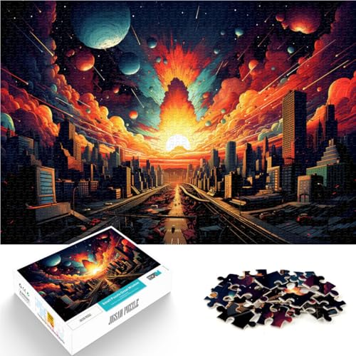 Puzzle für Erwachsene 1000 Teile Neon City Quizspiel lustige Aktivitäten für zu Hause Geburtstagsgeschenk Reisegeschenk für 14-Jährige 26x38cm Puzzle für Erwachsene 1000 Teile Neon City Quizspiel lustige Aktivitäten für zu Hause Geburtstagsgeschenk Reisegeschenk für 14-Jährige 26x38cm von BBVNFLIR