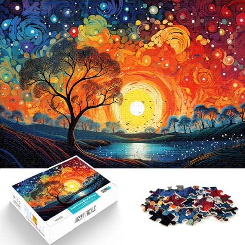Puzzle für Erwachsene 1000 Teile Neonlandschaft Heimdekoration Puzzle Geburtstagsgeschenke für Teenager ab 14 Jahren 26x38cm Puzzle für Erwachsene 1000 Teile Neonlandschaft Heimdekoration Puzzle Geburtstagsgeschenke für Teenager ab 14 Jahren 26x38cm von BBVNFLIR