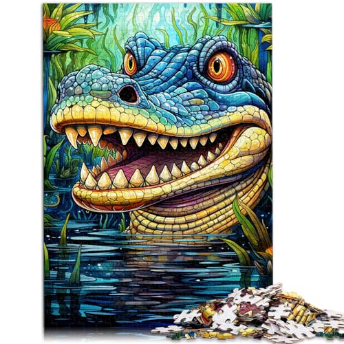 Puzzle für Erwachsene 1000 Teile Nilkrokodil-Spiel Spielzeug für die ganze Familie Geschenk einzigartige Heimdekoration und Geschenke für Teenager ab 14 Jahren 26x38cm Puzzle für Erwachsene 1000 Teile Nilkrokodil-Spiel Spielzeug für die ganze Familie Geschenk einzigartige Heimdekoration und Geschenke für Teenager ab 14 Jahren 26x38cm von BBVNFLIR