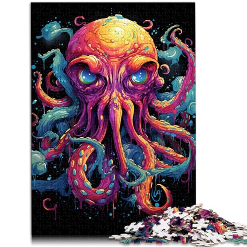 Puzzle für Erwachsene 1000 Teile Oktopus Lernpuzzle Lernspiel für Geburtstag Weihnachten 50x75cm von BBVNFLIR