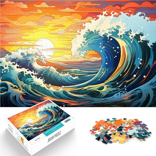 Puzzle für Erwachsene 1000 Teile Ozean-Lernpuzzle geeignet für Paare und Teenager ab 14 Jahren 50x75cm von BBVNFLIR