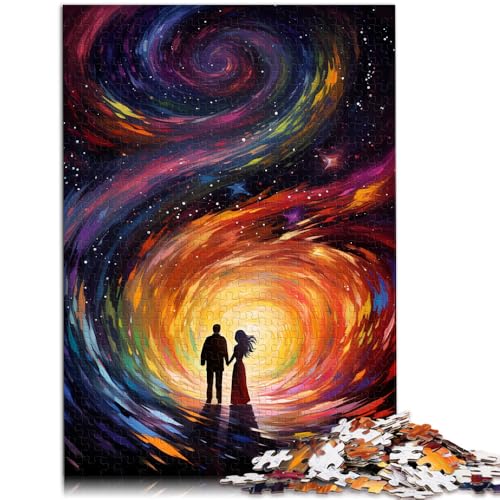 Puzzle für Erwachsene 1000 Teile Paar unter dem Sternenhimmel Lernspiel Herausforderungsspielzeug für Teenager ab 14 Jahren 50x75cm von BBVNFLIR