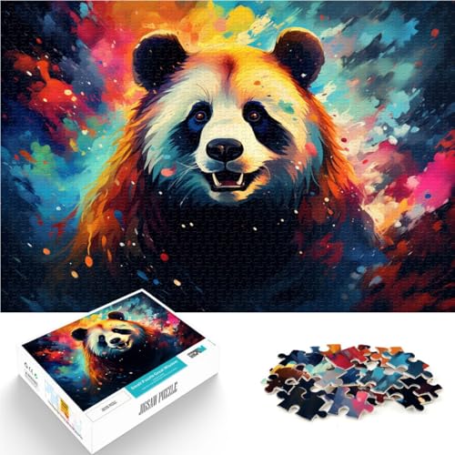 Puzzle für Erwachsene 1000 Teile Panda Denkspiel Helfen Sie dem Gehirn süchtig machende Spielzeuge zu trainieren und Geduld zu fördern 26x38cm von BBVNFLIR