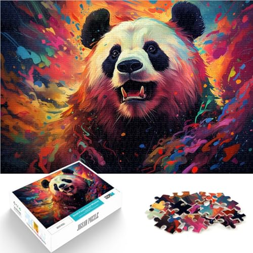 Puzzle für Erwachsene 1000 Teile Panda-Lernspielzeug ganze Familie für Teenager ab 14 Jahren 26x38cm von BBVNFLIR